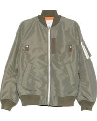 Sacai - Nylon Bomber Jacket - Lyst