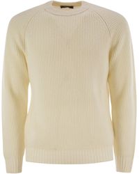 Peserico - Crew-Neck Rib Sweater - Lyst