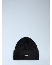 Off-White c/o Virgil Abloh - Off Offstamp Loose Knit Beanie Hat - Lyst