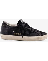 Golden Goose - Deluxe Brand Super-Star Classic With List Low-Top Sneakers With Suede Inserts And Glittered Detail - Lyst