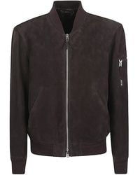 Tom Ford - Suede Leather Bomber Jacket - Lyst