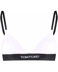 Tom Ford - Triangle Bra With Logo Band - Lyst