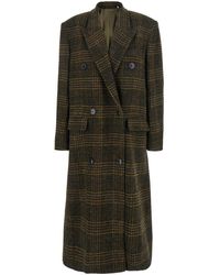 Isabel Marant - 'Lexana' Double-Breasted Coat With Peak Revers And - Lyst