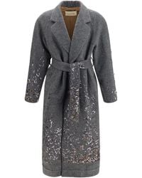 Valentino - Mohair And Wool-Blend Coat - Lyst