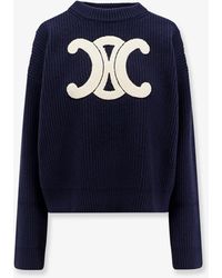 Celine - Ribbed Wool Sweater - Lyst