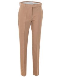 Max Mara - Fatina Stretch Viscose And Cotton Trousers - Lyst