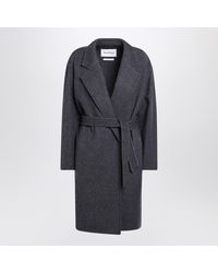 Max Mara - Wool Coat With Denim Effect - Lyst