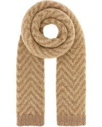 Fendi - Embroidered Alpaca Blend Scarf - Lyst