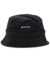 Jacquemus - 'Le Bob Gadjo' Bucket Hat With Logo Lettering On The Front And Self-Tie Closure On The Rear - Lyst