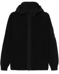 C.P. Company - Full-Zip Cotton Hoodie With Textured Finish - Lyst