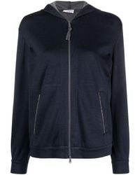 Brunello Cucinelli - Cotton And Silk Hoodie - Lyst
