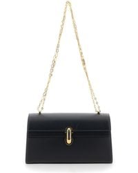 SAVETTE - Shoulder Bag 'Chain Symmetry' With Smooth Leather Chain Detail For - Lyst