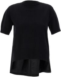 Sacai - Patchwork Sweater - Lyst