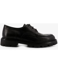 Celine - Derby Margaret Leather Lace-Up Shoes - Lyst
