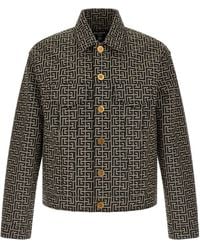 Balmain - Jacquard Monogram Jacket - Lyst