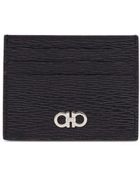 Ferragamo - Gancini Leather Credit Card Case - Lyst