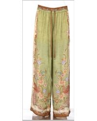 Zimmermann - 100% Silk Trousers - Lyst