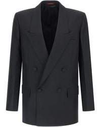 Gucci - Double-Breasted Technical Panama Blazer - Lyst