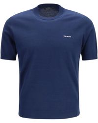 Prada - C-Neck Knit - Lyst
