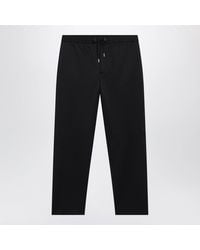 Moncler - Jogger Trousers With Logo Patch - Lyst
