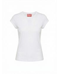 DIESEL - Logo Cotton T-Shirt - Lyst