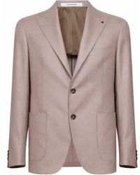 Tagliatore - Dove Virgin Wool Blend Single-Breasted Montecarlo Blazer - Lyst