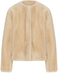 Max Mara - Short Eco Fur Jacket - Lyst