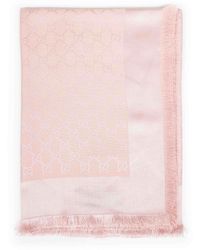Gucci - And Gg Silk And Wool Shawl<Br - Lyst