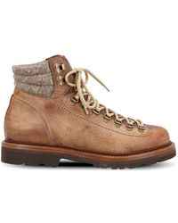 Brunello Cucinelli - Leather Ankle Boots - Lyst