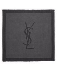 Saint Laurent - Cassandre Square Scarf - Lyst