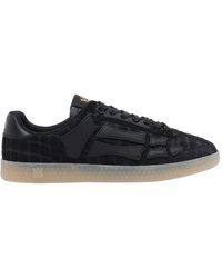 Amiri - Croc Debossed Pacific Bones Sneakers - Lyst