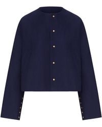 Celine - Cotton Cardigan Jacket - Lyst