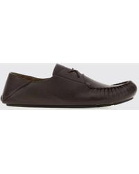 Loewe - Rambla Smooth Calfskin Driver Loafers With Round Toe - Lyst