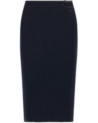 Courreges - 'Loop Rib Knit' Skirt - Lyst