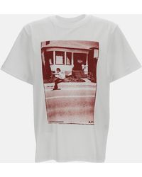 A.P.C. - Short-Sleeve T-Shirt With A Print - Lyst