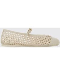 Prada - Ballet Flat Ivory - Lyst