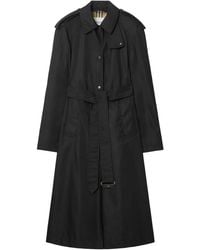 Burberry - Long Nylon Hooded Car Coat - Lyst