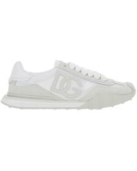 Dolce & Gabbana - 'Dg Athletic' Low Top Sneakers With Logo Patch On The Tongue And Maxi Logo On The Side - Lyst