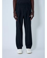 Prada - Wool-Blend Pinstripe Pants - Lyst