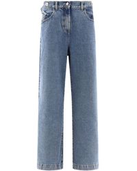 The Attico - Wide Leg High-Rise Jeans For - Lyst