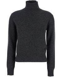 Ami Paris - Solid Turtle Neck Sweater - Lyst