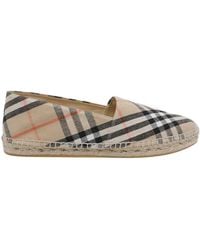 Burberry - Check Mews Espadrilles - Lyst