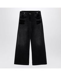 The Attico - Wide Washed Denim Jeans - Lyst