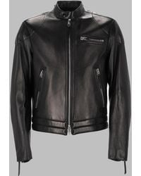 Tom Ford - Nappa Leather Biker Jacket - Lyst
