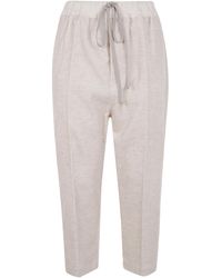Rick Owens - "Drawstring Astaires" Cropped Trousers - Lyst