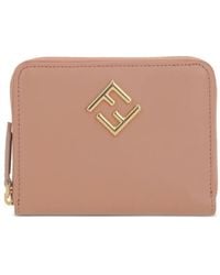 Fendi - Ff Diamonds Zip Around Medium Wallet Accessories - Lyst