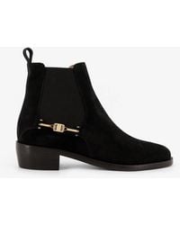 Ferragamo - Chelsea Suede Ankle Boots - Lyst