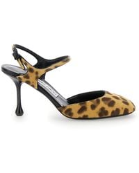 Jimmy Choo - 'Pixie' Pumps With High Sculpted Heel And All-Over Leopard Print - Lyst