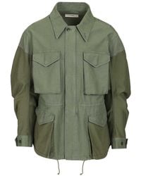 Celine - Cotton Satin Parka - Lyst