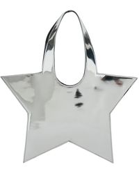 Coperni - 'Star' Metallic Mini Handbag With Embossed Logo Lettering On The Front And Mirrored Effect - Lyst